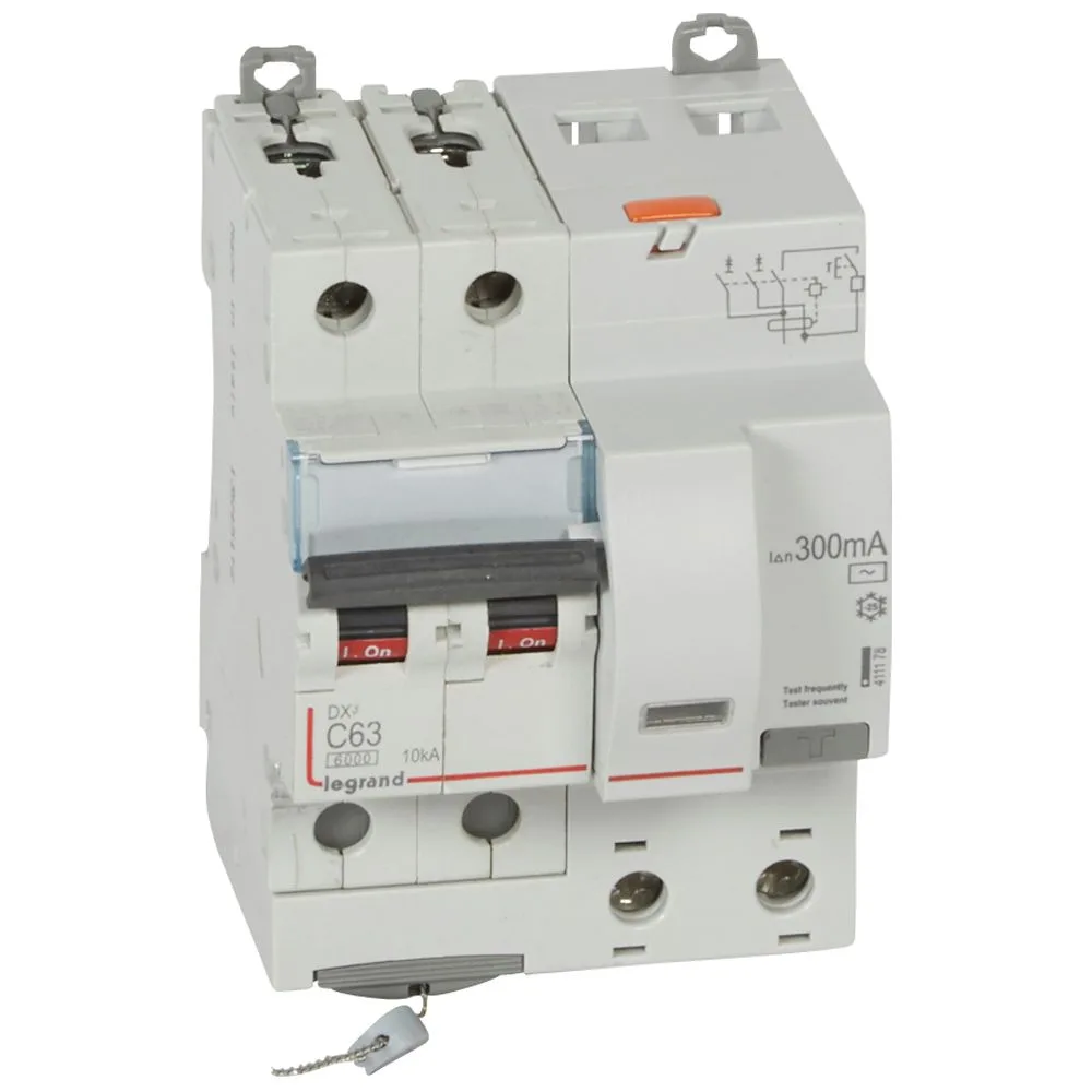 411178-LEGRAND-1000 Legrand 411178 Dx³ Rcbo 63A 2P AC Tipi 300MA