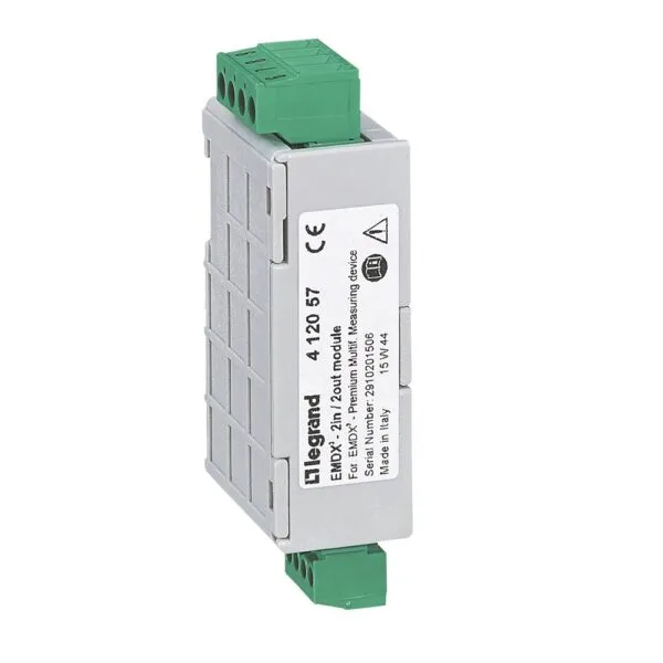 Legrand 412057 EMDX3 Premium Enerji analizörü için 2 giriş ve 2 çıkış modülü