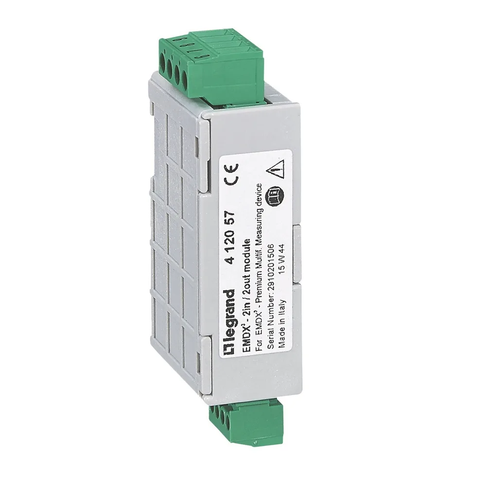 412057-LEGRAND-1000 Legrand 412057 EMDX3 Premium Enerji analizörü için 2 giriş ve 2 çıkış modülü