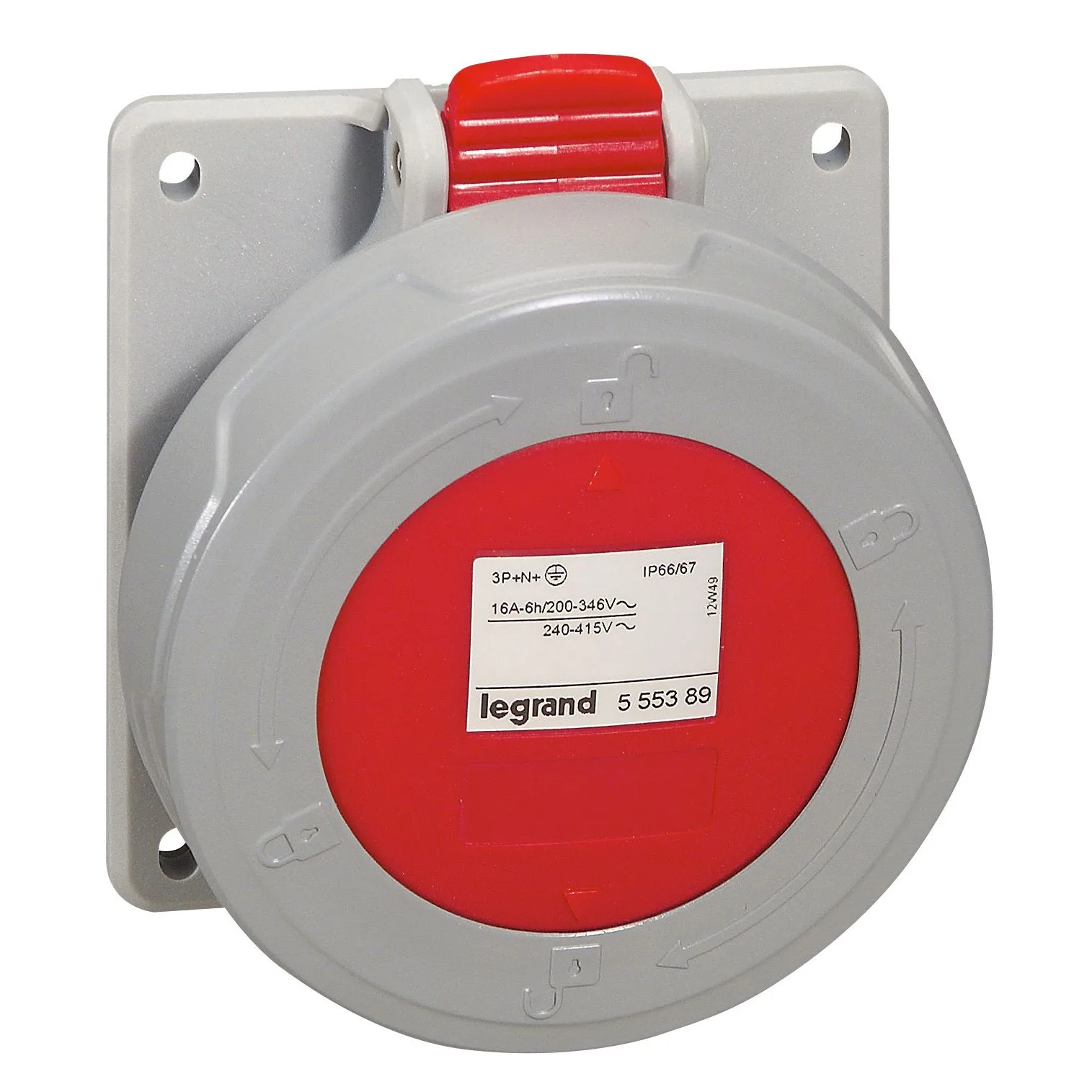 555389-LEGRAND Legrand 555389 P17 Pano Tipi Priz 380/415V 16A 3P+N+T 66/67