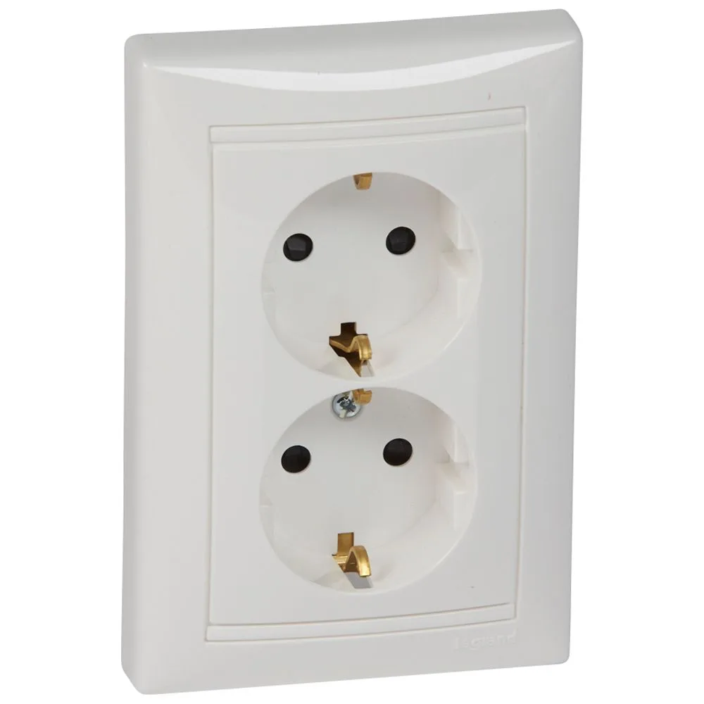 774427-LEGRAND Legrand 774427 Valena İkili Prizler 16 A - 250 V Beyaz