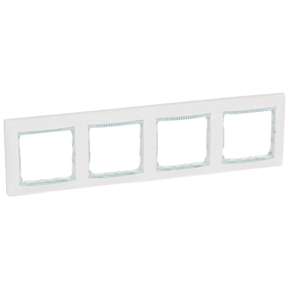 774464-LEGRAND Legrand 774464 Valena Çerçeve Kristal bantlı Dörtlü yatay