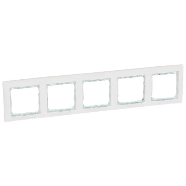 Legrand 774465 Valena Çerçeve Kristal bantlı Beşli yatay