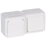 Legrand 782371 Forix IP44 serisi Anahtar + Çocuk korumalı topraklı priz, Beyaz