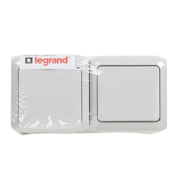 Legrand 782391 Forix IP44 serisi Anahtar + Çocuk korumalı topraklı priz, Gri