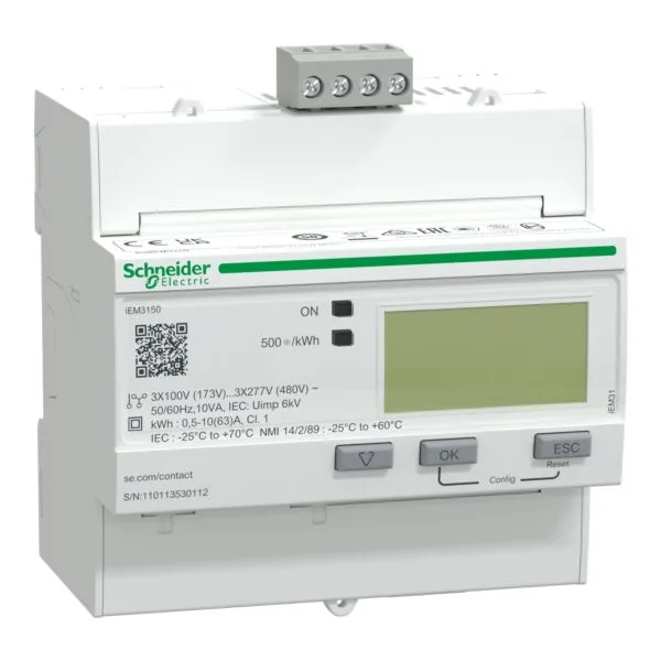 Schneider A9MEM3150 İem3150 63A RS485 MODBUS Enerji Ölçer