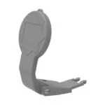 Bemis 4/16A. 90 Eğik Duvar Fiş Yaylı Kapak