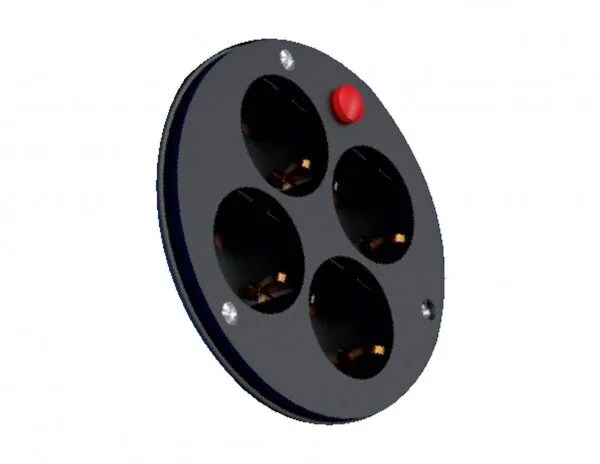 Bemis Kablo Taşıyıcılar için 1/16A. 220V. 4'lü Priz