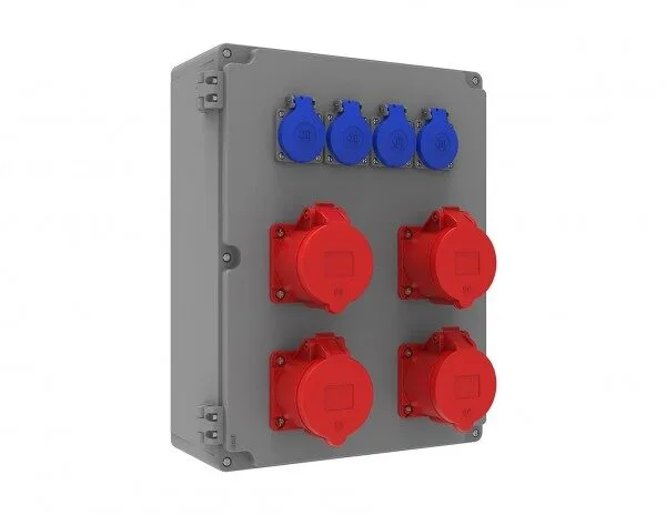 Bemis 5/32A. 380V. 4 Ad. 1/16A. 220V. 4 Ad. (sigorta Modülsüz) IP44