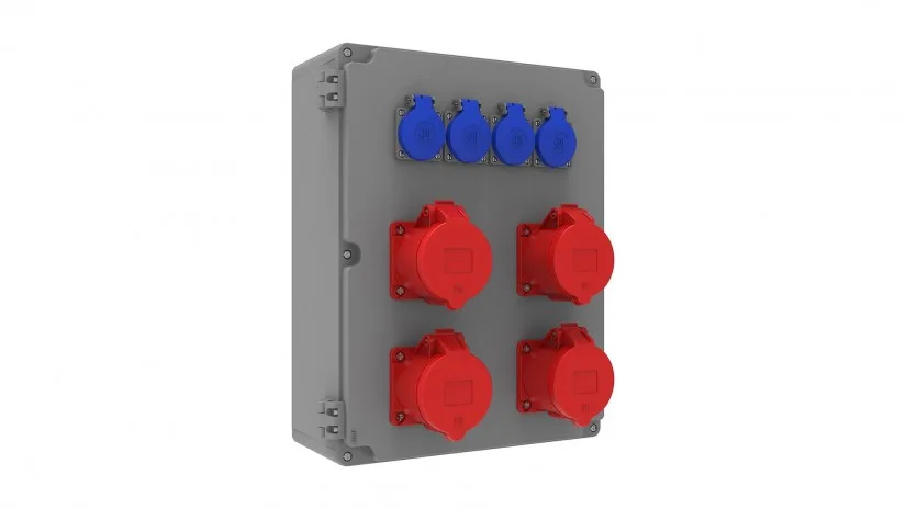 BB4-2184-8410-bemis Bemis 5/32A. 380V. 4 Ad. 1/16A. 220V. 4 Ad. (sigorta Modülsüz) IP44