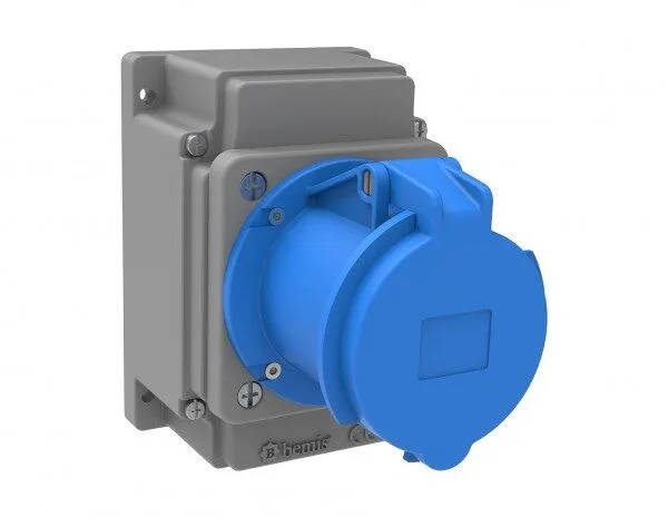 Bemis 3/63A. Duvar Priz IP44 BC3-4403-2510