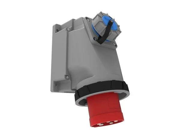 Bemis 4/63A. 90° Eğik 1/16A. M. Prizli Duvar Fiş IP67 BC3-4504-7238