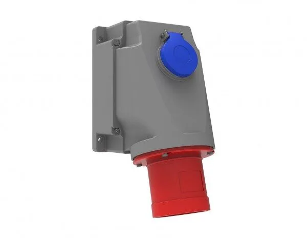 Bemis 5/63A. 90° Eğik P. Prizli Duvar Fiş IP44 BC3-4505-2238