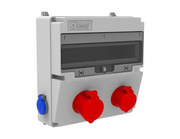 Bemis 5/32A. 380V. 1 Ad. Ön-5/16A. 380V. 1 Ad. Ön-1/16A. 220V. 2 Ad. Yan IP44 BD4-2134-1182