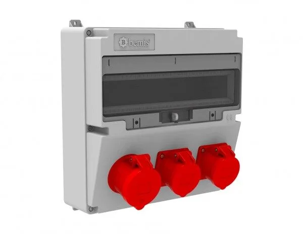 Bemis 5/32A. 380V. 1 Ad. Ön-4/16A. 380V. 2 Ad. Ön IP44 BD4-2134-2120