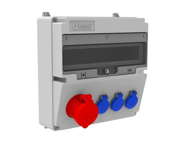 Bemis 5/32A. 380V. 1 Ad. Ön-1/16A. 220V. 3 Ad. P.p. Ön IP44 BD4-2134-3020