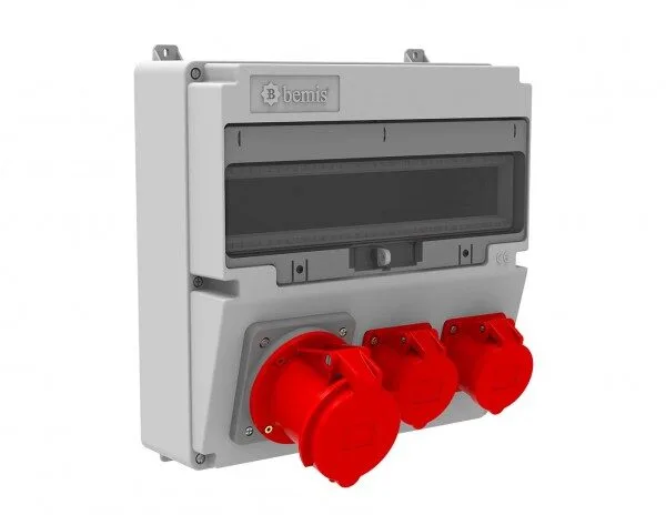 Bemis 5/63A. 380V. 1 Ad. Ön-4/16A. 380V. 2 Ad. Ön IP44 BD4-2149-2120