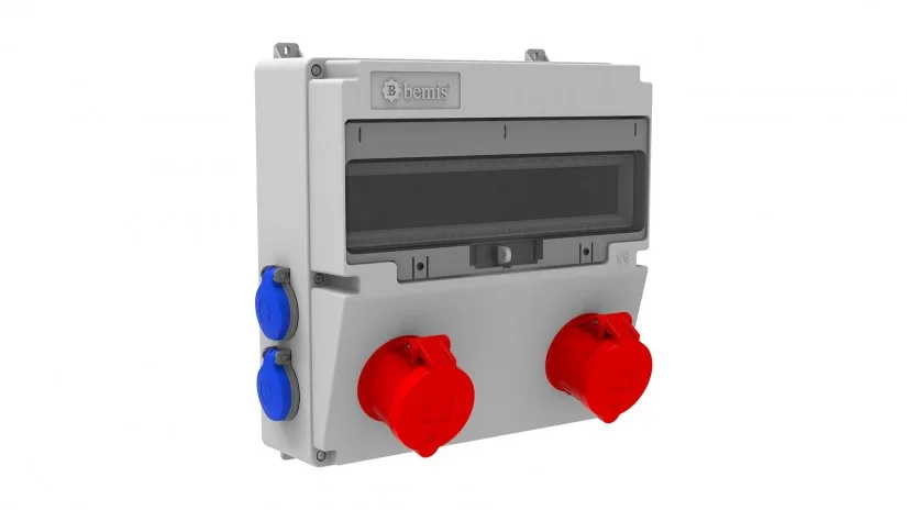 BD4-2234-4020-bemis Bemis 5/32A. 380V. 2 Ad. Ön-1/16A. 220V. 4 Ad. Yan IP44 BD4-2234-4020