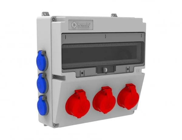 Bemis 3/25A. 380V. 3 Ad. Ön-1/16A. 220V. 6AD Yan IP44 BD4-2305-6020