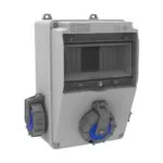 Bemis 1/16A. 220V. 1 Ad. Ön - 1/16A. 220V. 2 Ad. Yan IP66 BD5-6102-2020