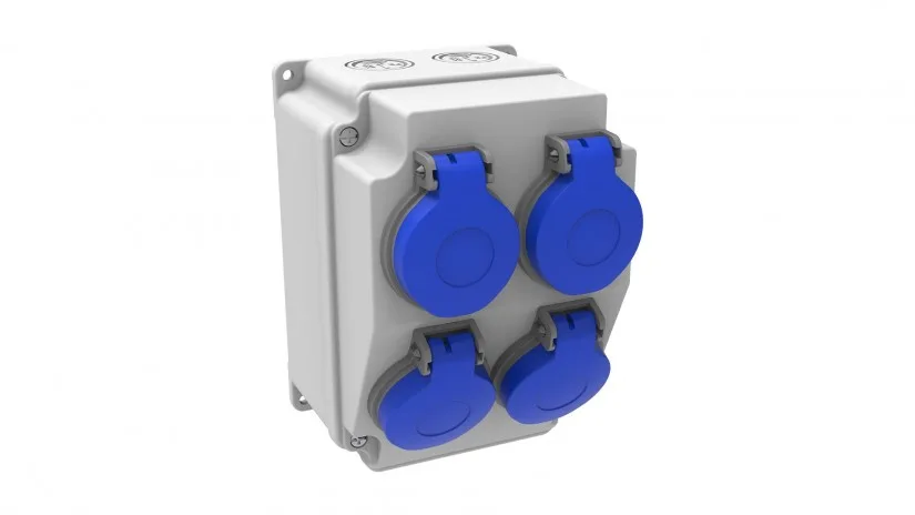 BD7-2402-0000-bemis Bemis Ön 4 Ad. 1/16A. 220V. Pano Priz IP44