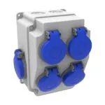 Bemis Ön 4 Ad. 1/16A. 220V. Yan 2 Ad. 1/16A. 220V. Pano Priz IP44