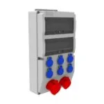 Bemis 5/32A. 380V. 1 Ad. - 5/16A. 380V. 1 Ad. - 1/16A. 220V. 6 Ad. P.p. Ön IP44 BD8-2134-1186