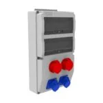 Bemis 5/16A. 380V. 2 Ad. - 3/16A. 220V. 2 Ad. Ön IP44 BD8-2218-2070