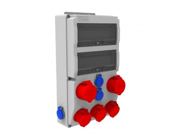 Bemis 4/16A. 380V. 3 Ad. - 4/32A. 380V. 2 Ad. - 1/16A. 220V. 4 Ad. P.p. IP44 BD8-2228-3124