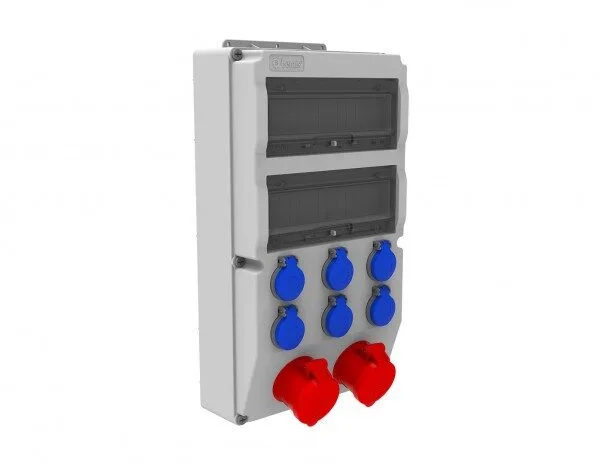 Bemis 4/32A. 380V. 2 Ad. - 1/16A. 220V. 6 Ad. P.p. Ön IP44 BD8-2228-6020