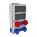 Bemis 5/32A. 380V. 2 Ad. - 3/32A. 220V. 2 Ad. - 1/16A. 220V. 6 Ad. P.p. Ön IP44