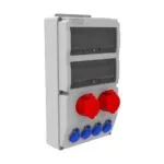 Bemis 5/32A. 380V. 2 Ad. - 1/16A. 220V. 4 Ad. P.p. Ön IP44 BD8-2234-4020