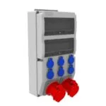 Bemis 5/63A. 380V. 2 Ad. - 1/16A. 220V. 6 Ad. Ön IP44 BD8-2249-6020