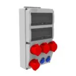 Bemis Ön 4 Ad. 5/32A. 380V. Ön 2 Ad. 1/16A. 220V. Pano Priz IP44 BD8-2434-2020