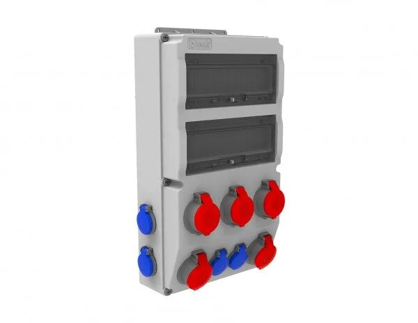 Bemis 3/25A. 380V. 5 Ad. - 1/16A. 220V. 6 Ad. P.p. IP44 BD8-2505-6020