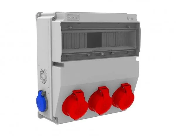 Bemis 3/25A. 380V. 3 Ad. Ön-1/16A. 220V. 2 Ad. Yan IP44 BD9-2305-2020