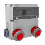 Bemis 5/32A. 380V. 2 Ad. Ön-1/16A. 220V. 2 Ad. Yan IP66 BD9-6230-2020