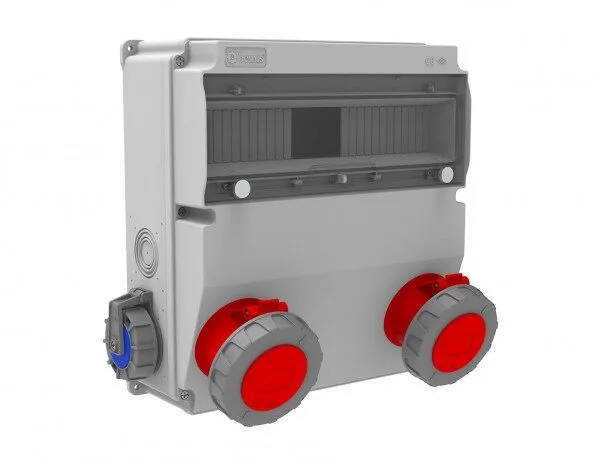 Bemis 5/32A. 380V. 2 Ad. Ön-1/16A. 220V. 2 Ad. Yan IP66 BD9-6230-2020