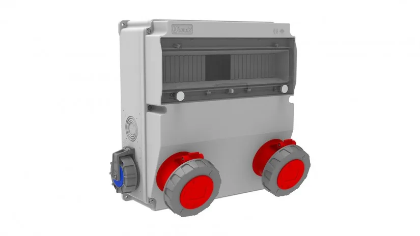 BD9-6230-2020-bemis Bemis 5/32A. 380V. 2 Ad. Ön-1/16A. 220V. 2 Ad. Yan IP66 BD9-6230-2020