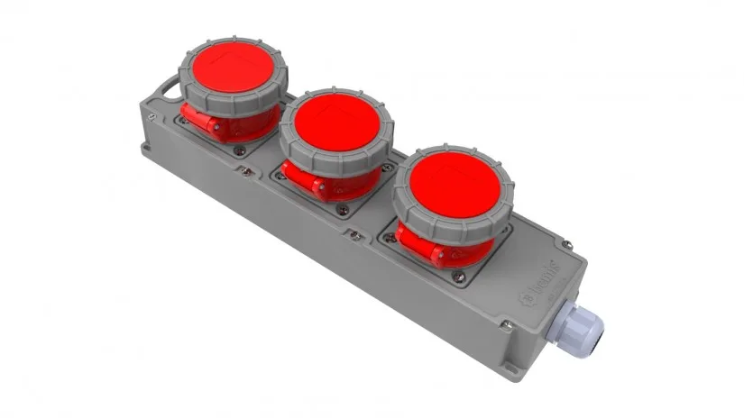 BG6-1019-1916-bemis Bemis 5/32A. 380V. 2 Ad. + 5/16A. 380V. 1 Ad. IP67