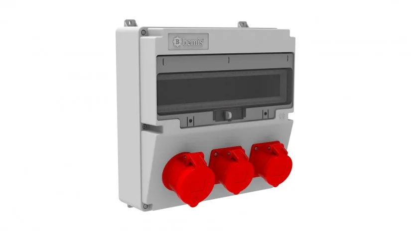 BH4-2134-2120-bemis Bemis 5/32A. 380V. 1 Ad. Ön-4/16A. 380V. 2 Ad. Ön IP44 BH4-2134-2120