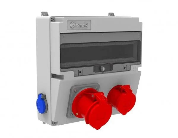 Bemis 4/32A. 380V. 1 Ad. Ön-4/63A. 380V. 1 Ad. Ön-1/16A. 220V. 2 Ad. Yan IP44 BH4-2144-1282