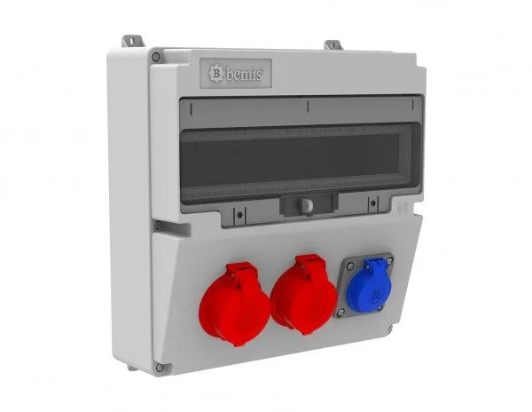 Bemis 3/25A. 380V. 2 Ad. Ön-1/16A. 220V. 1 Ad. M.p. Ön IP44 BH4-2205-1030