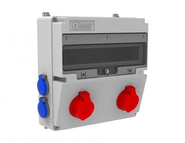 Bemis 3/25A. 380V. 2 Ad. Ön-1/16A. 220V. 4 Ad. Yan IP44 BH4-2205-4020