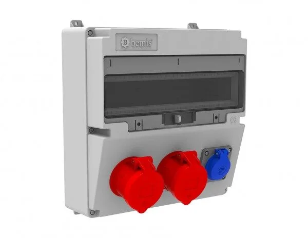 Bemis 5/32A. 380V. 2 Ad. Ön-1/16A. 220V. 1 Ad. P.p. Ön IP44 BH4-2234-1020