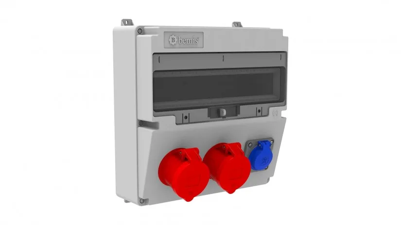 BH4-2234-1020-bemis Bemis 5/32A. 380V. 2 Ad. Ön-1/16A. 220V. 1 Ad. P.p. Ön IP44 BH4-2234-1020