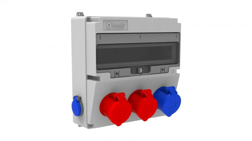 BH4-2234-1232-bemis Bemis 5/32A. 380V. 2 Ad. Ön-3/32A. 220V. 1 Ad. Ön-1/16A. 220V. 2 Ad. Yan IP44 BH4-2234-1232