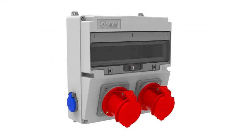 BH4-2249-2020-bemis Bemis 5/63A. 380V. 2 Ad.-1/16A. 220V. 2 Ad. Yan IP44 BH4-2249-2020