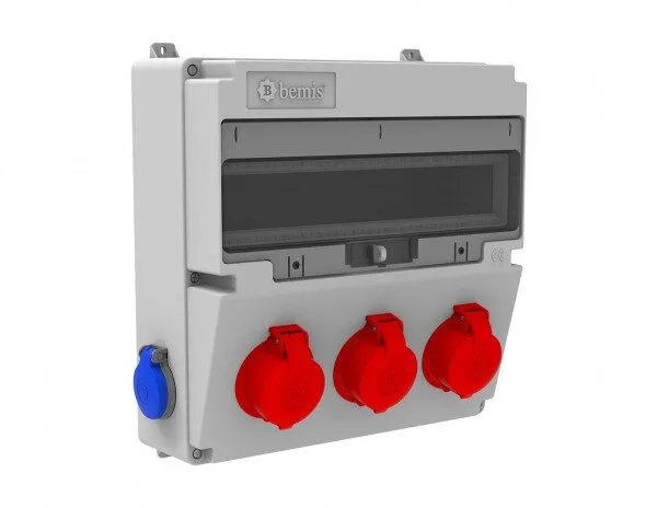 Bemis Ön 3 Ad. 3/25A. 380V. Yan 2 Ad. 1/16A. 220V. IP44 BH4-2305-2020