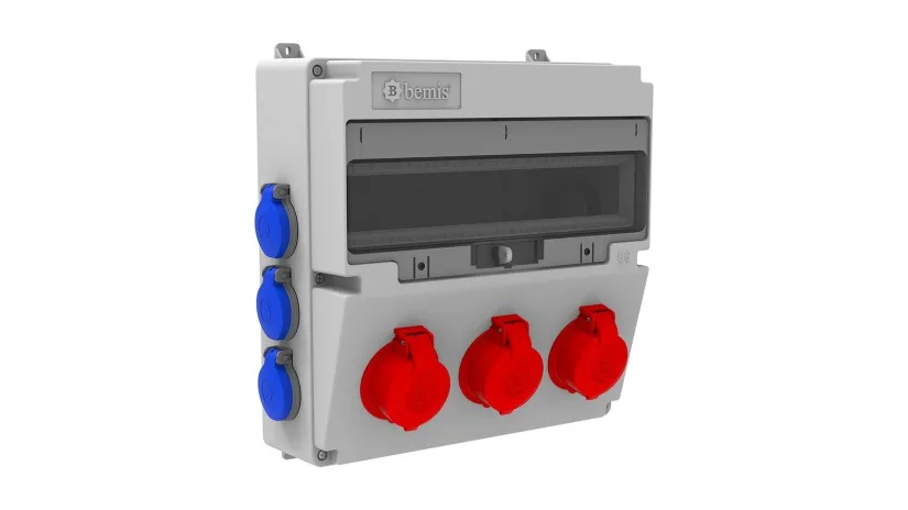 BH4-2305-6020-bemis Bemis 3/25A. 380V. 3 Ad. Ön-1/16A. 220V. 6AD Yan IP44 BH4-2305-6020